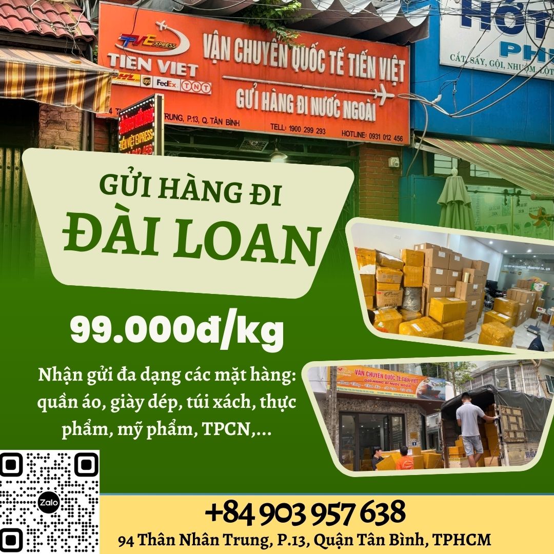 Gửi hàng đi Đài Loan - Tiến Việt Express